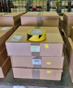 10x Boxes Hazard Warning Black & Yellow Strips 38mm x 33mm 12 Per Box