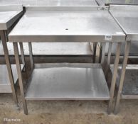 Stainless steel preparation table - 90x70x92cm