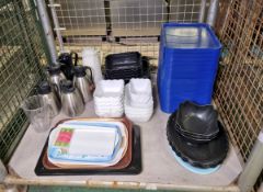 Catering equipment - serving trays, serving bowls and serving jugs