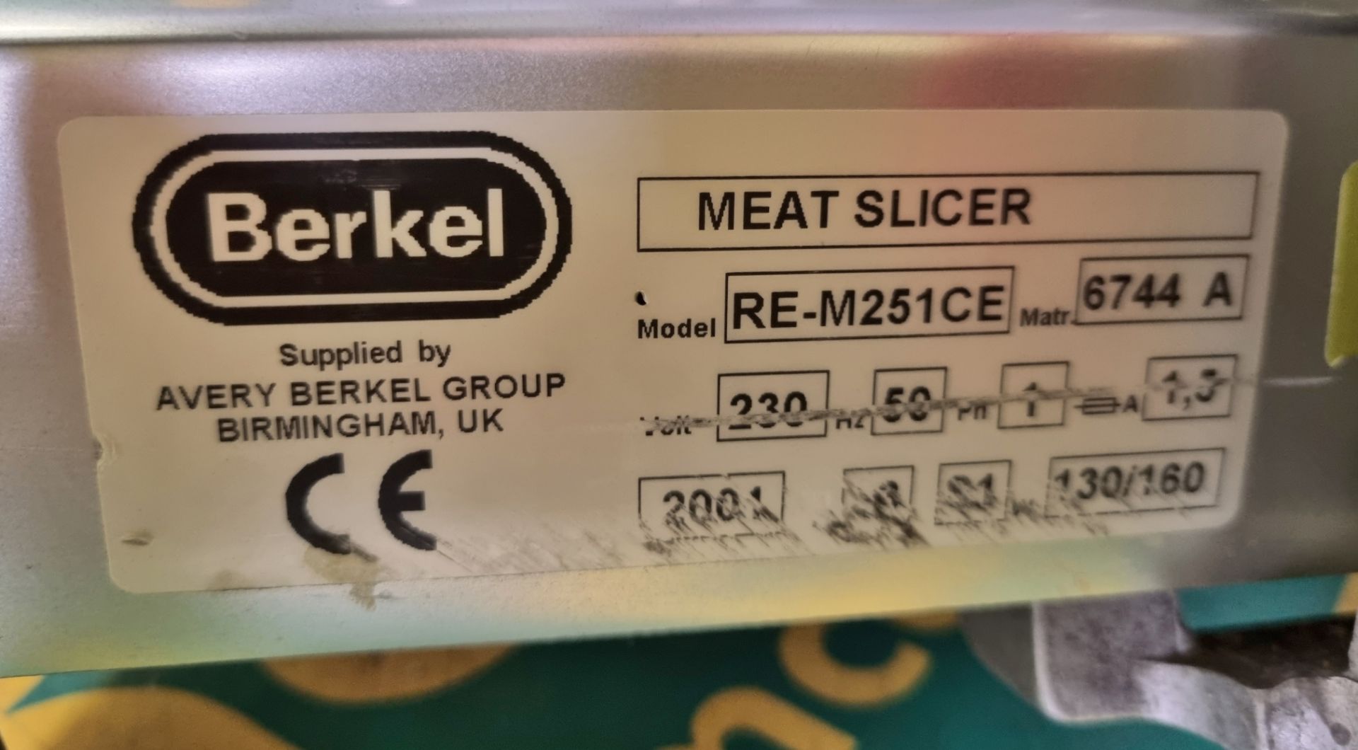 Berkel RE-M251CE meat slicer - Image 4 of 4