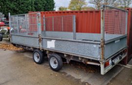 Ifor Williams E*11 twin axle general duty trailer - trailer dimensions: 540x200x180cm