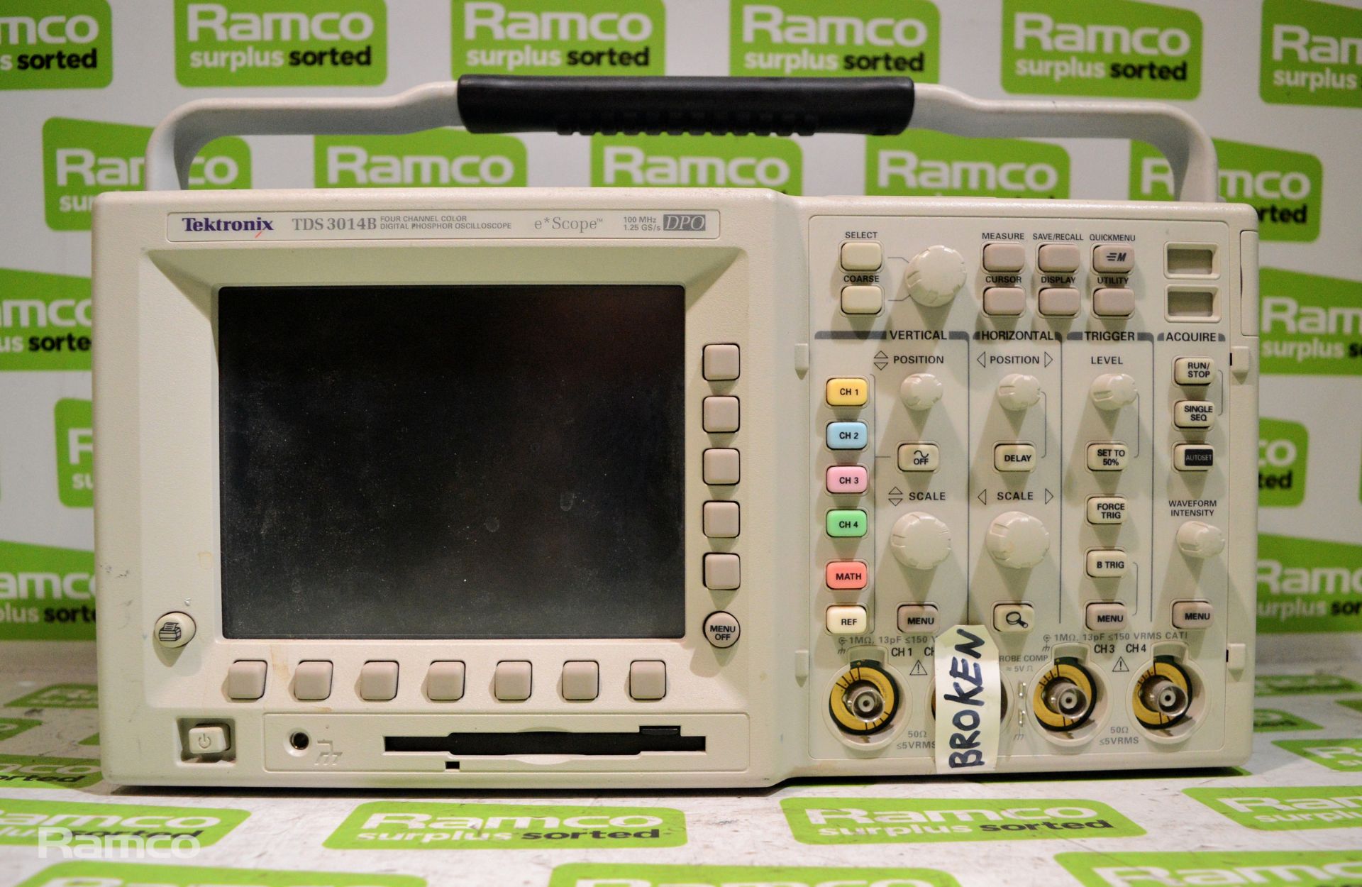 Tektronix TDS3014B four channel colour digital phosphor oscilloscope 100MHz 1.25GS/s - Image 2 of 4