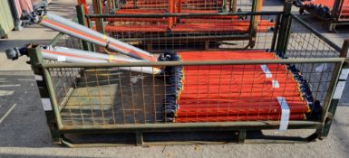 36x Planet platforms Protec, Scaffold poles with self clamping - L120cm, 4x Planet platforms Protec