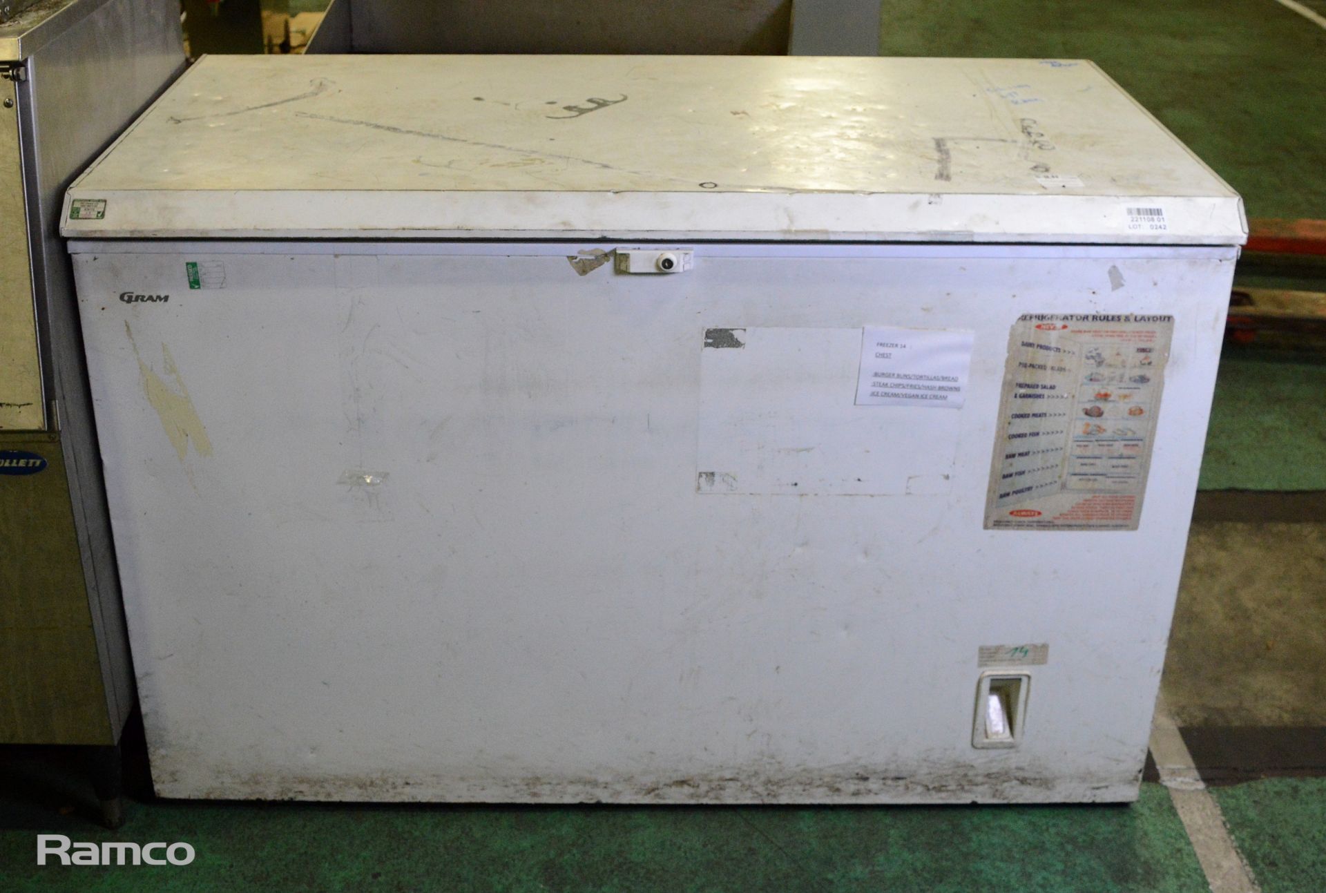 Gram CF410 chest freezer - 73x132x87cm