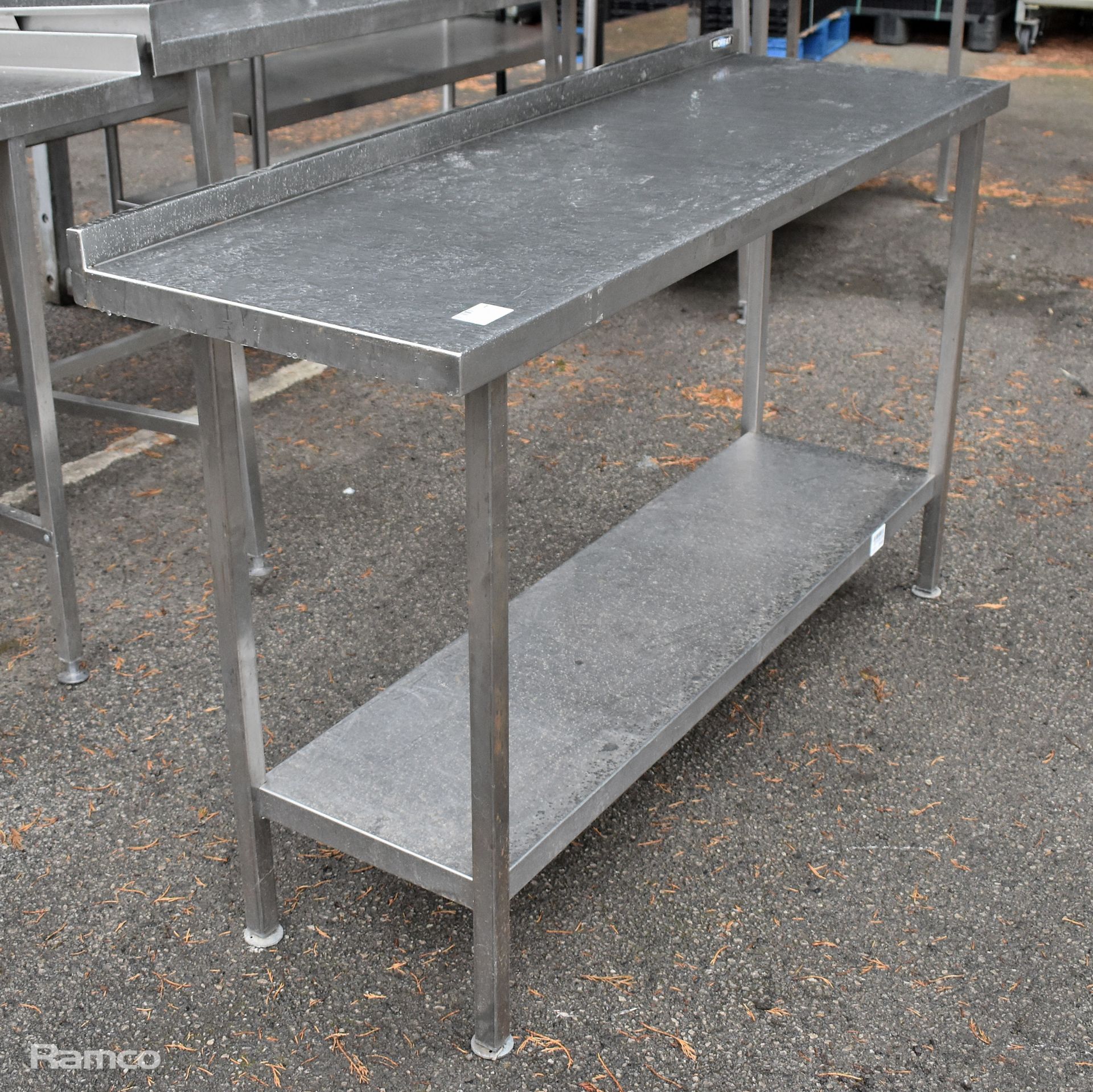 Moffat stainless steel table with undershelf - 150x50x94cm - Image 2 of 4