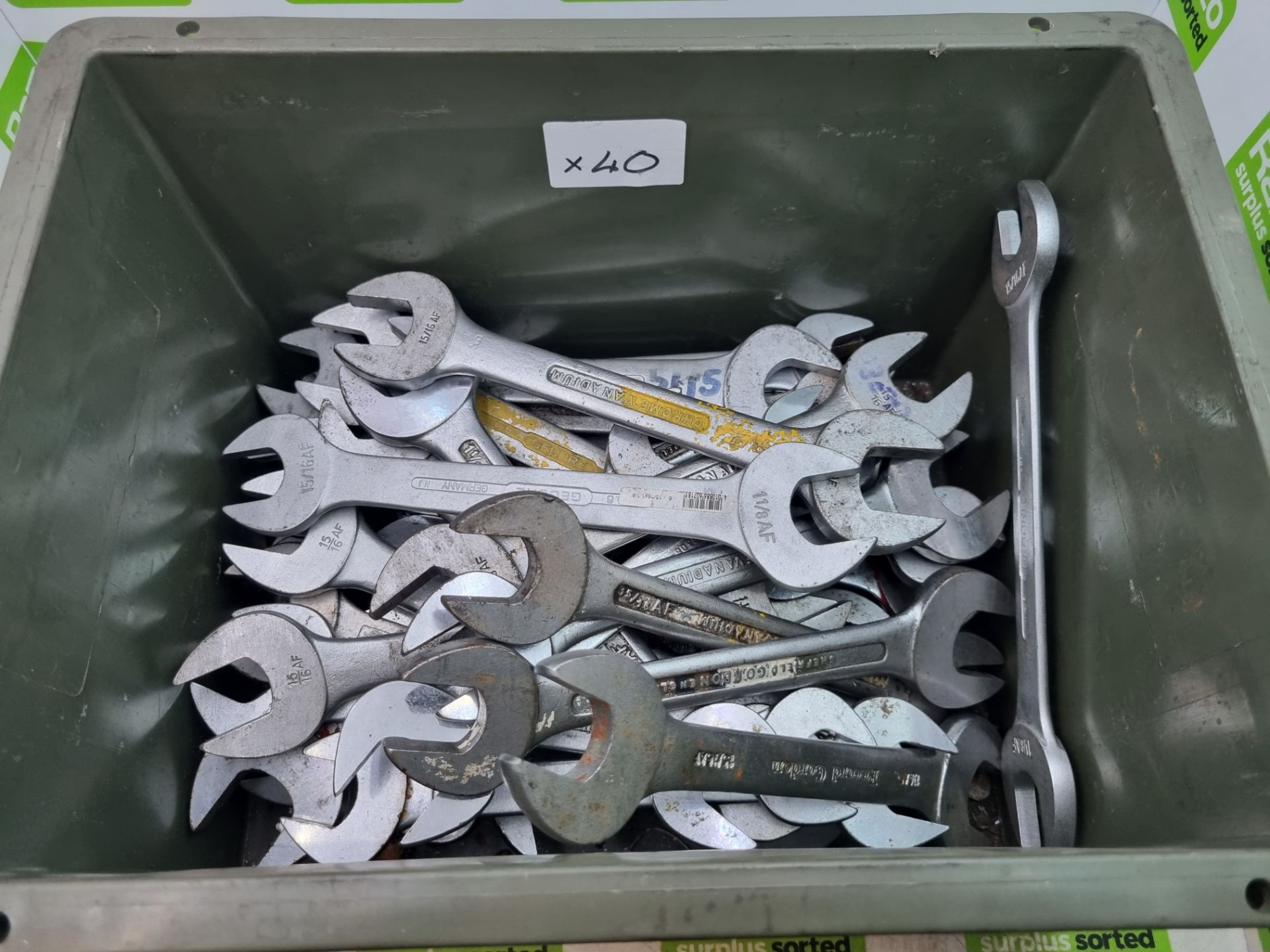 40x Open Ended Spanners - Image 2 of 2