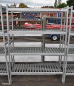 4 tier shelving unit - 120x45x170cm