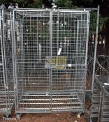 Metal cage trolley - 80x120x184cm