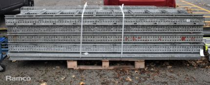 Multiple electrical cable runner tray and support rack frame