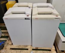 2x Martin Vale Intimus 502 CC cross cut paper shredders, Schleicher Intimus 502 CC cross cut paper