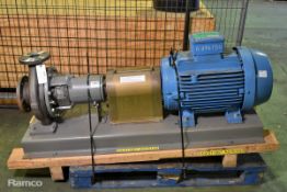 Heavy duty pump unit with WEG 3~200L-02 electric motor and Flowserve 65CPG250 pump head