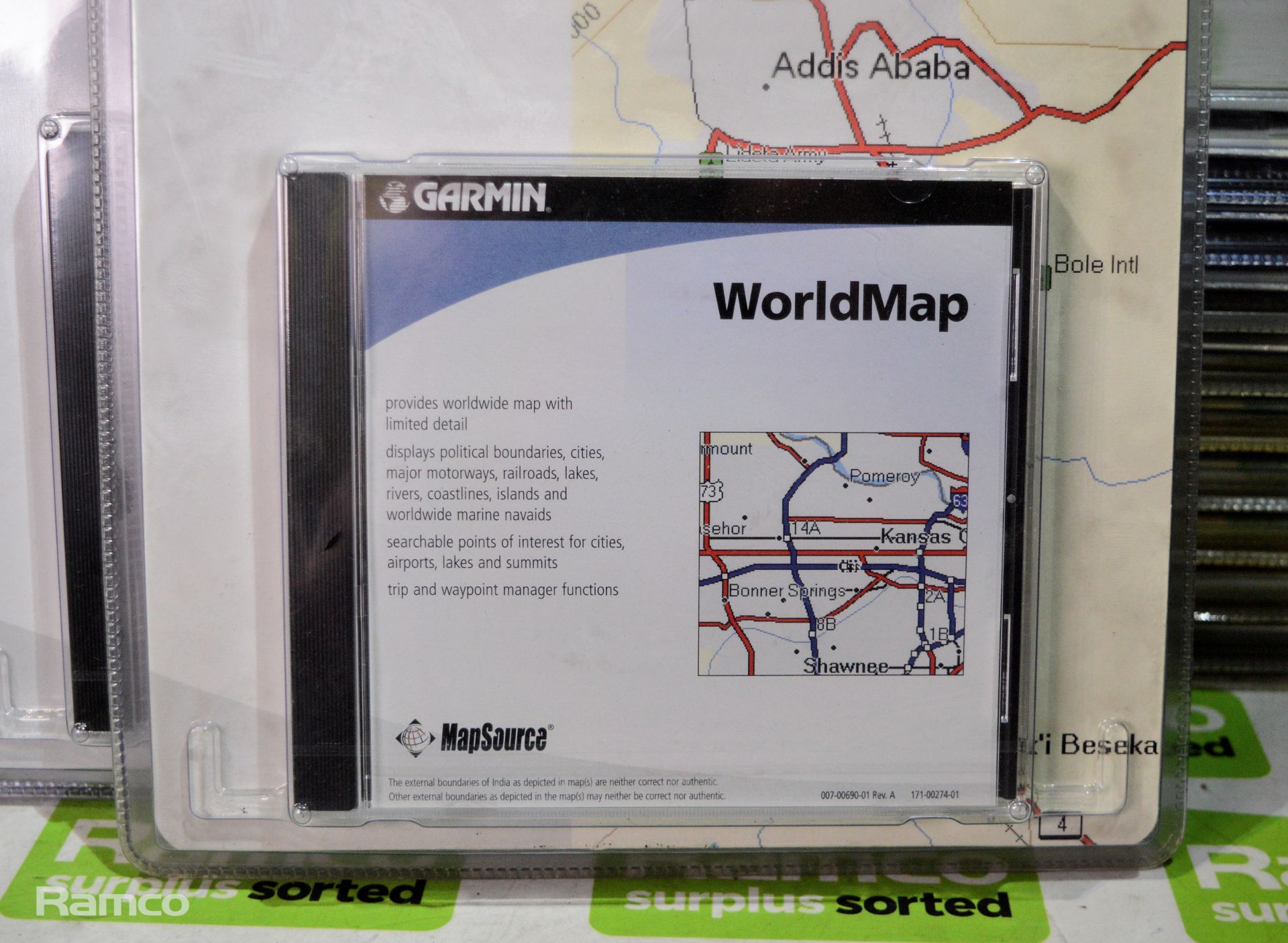 27x Garmin MapSource Worldmap CD-ROMs, 3x Garmin MapSource TOPO GB CD-ROMs - Image 2 of 3