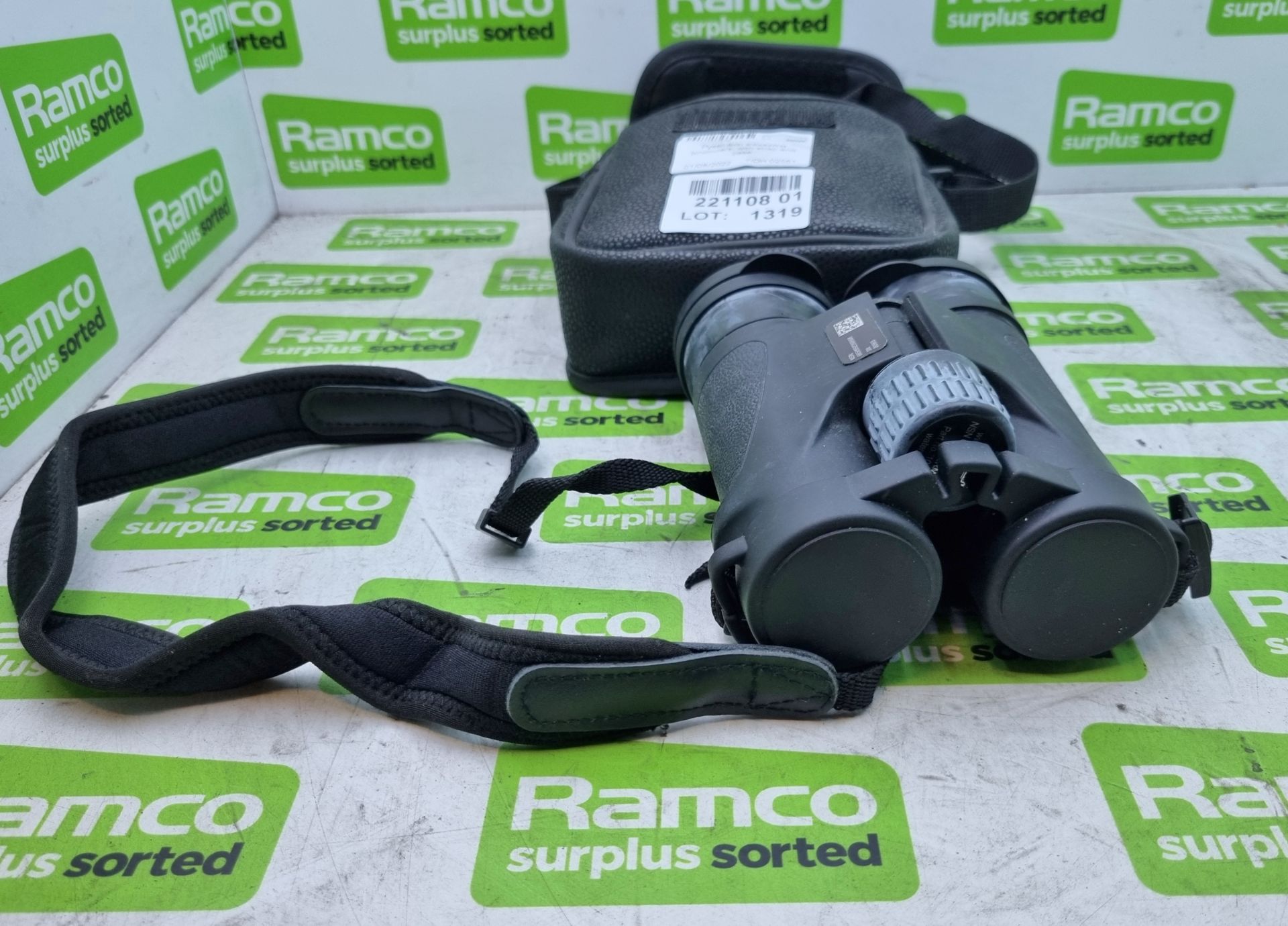 Pyser-SGI E8x42RM binoculars, with strap and case - Image 3 of 3