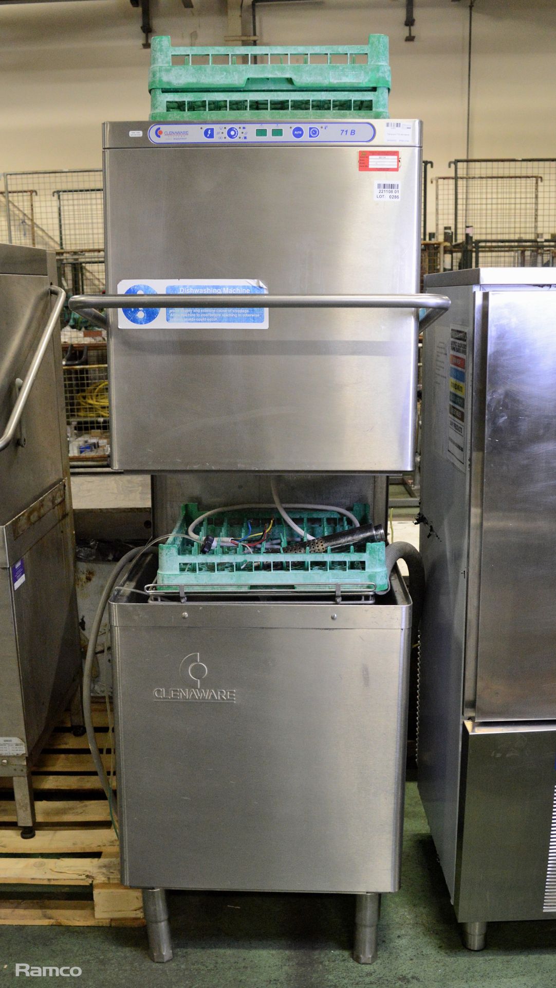 Clenaware 71B pass through dishwasher