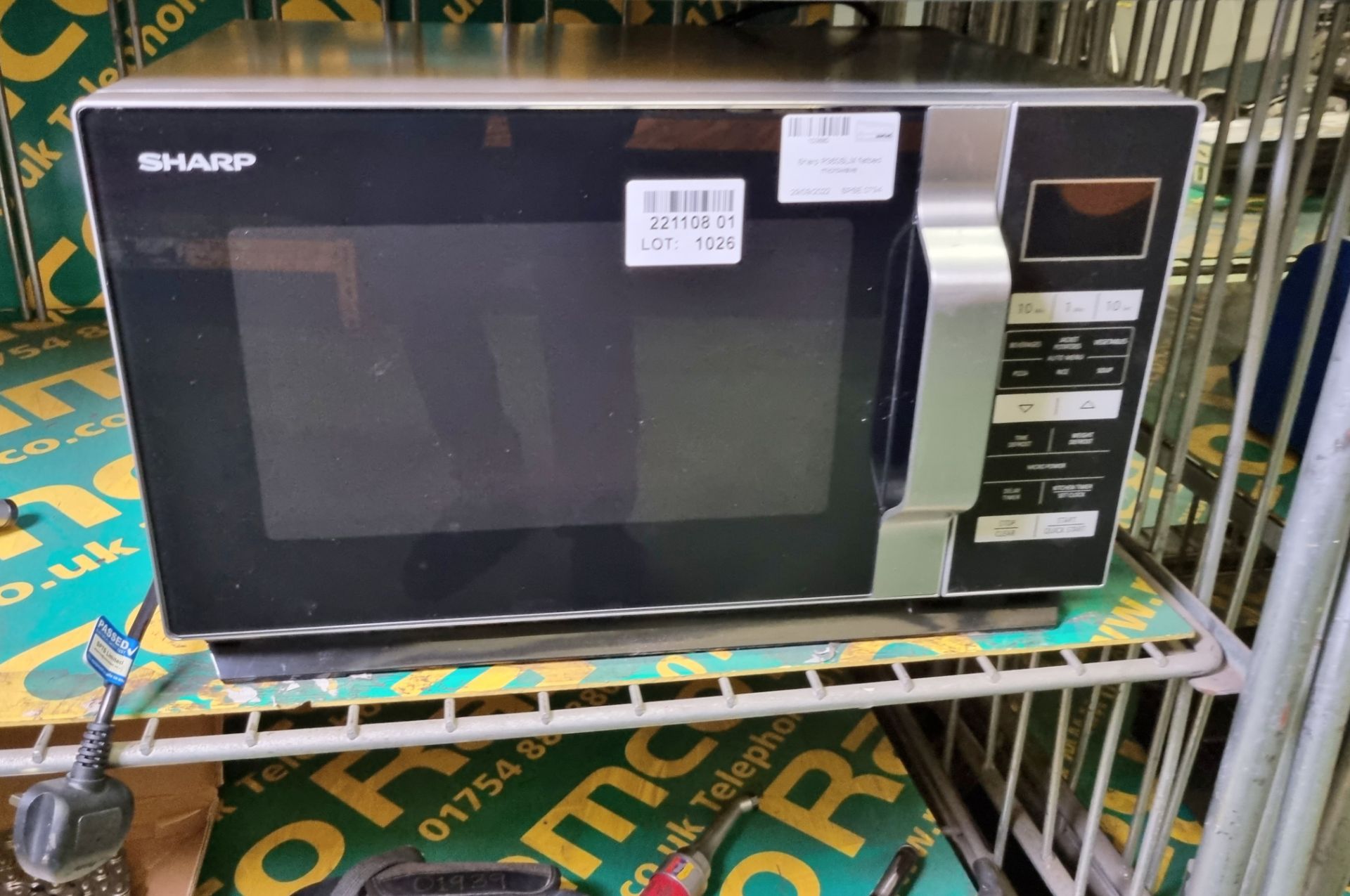 Sharp R360SLM flatbed microwave