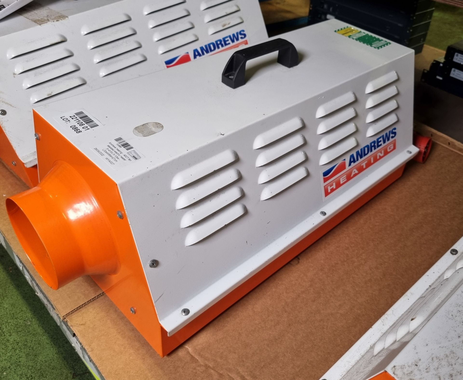 Andrews heating 40CT fan assisted electric heater 3415V 510kw