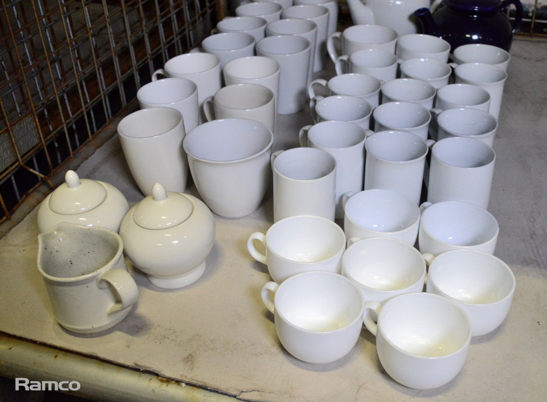 Steelite International ivory crockery: cups, saucers, milk jugs and bowls - Image 2 of 5
