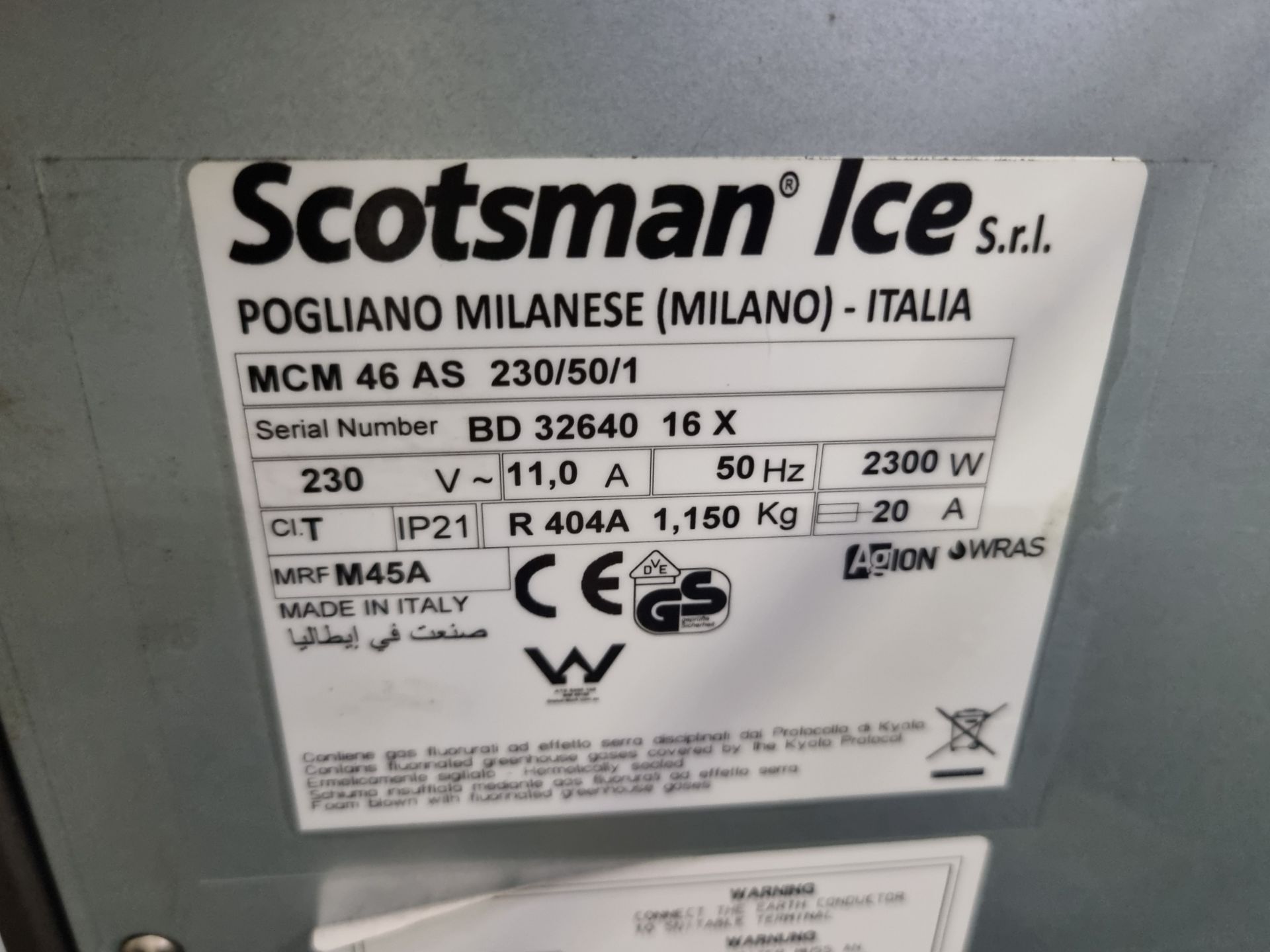 Scotsman MC46 gourmet cube ice machine - 108x54x88cm - Image 5 of 5