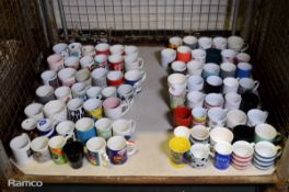 Novelty and coloured mugs