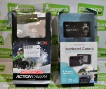 Kitvision dashboard camera and Red5 action camera