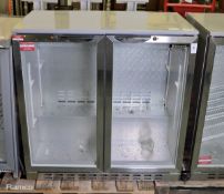 Blizzard BAR2SS double door bottle cooler - 50x90x90cm - no shelves