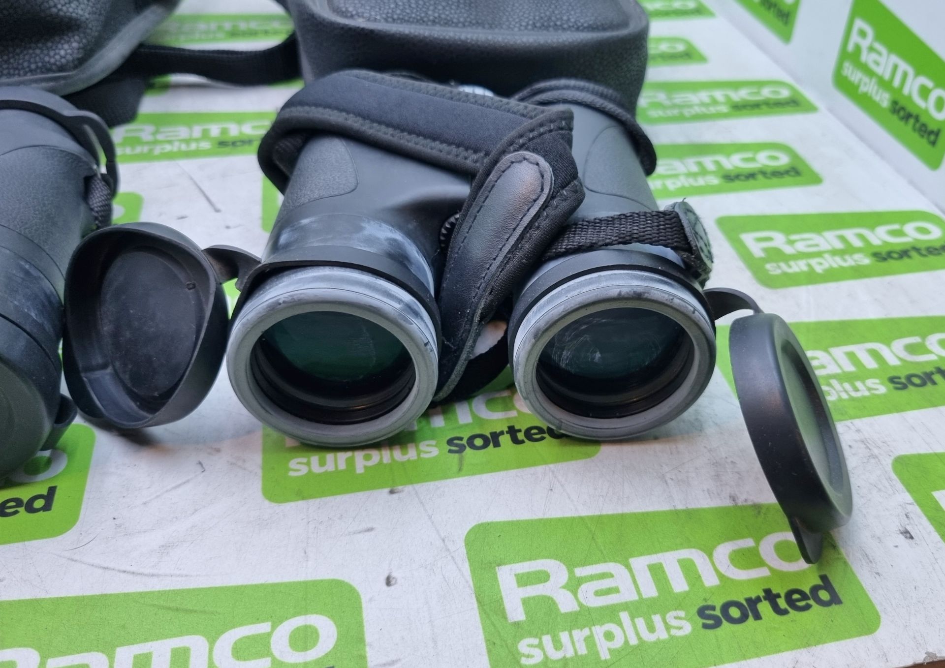 2x Pyser-SGI E8x42RM binoculars, with strap and case - Image 2 of 2