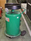 Castrol waste oil drainer drum, portable and with pump 70x60x110cm