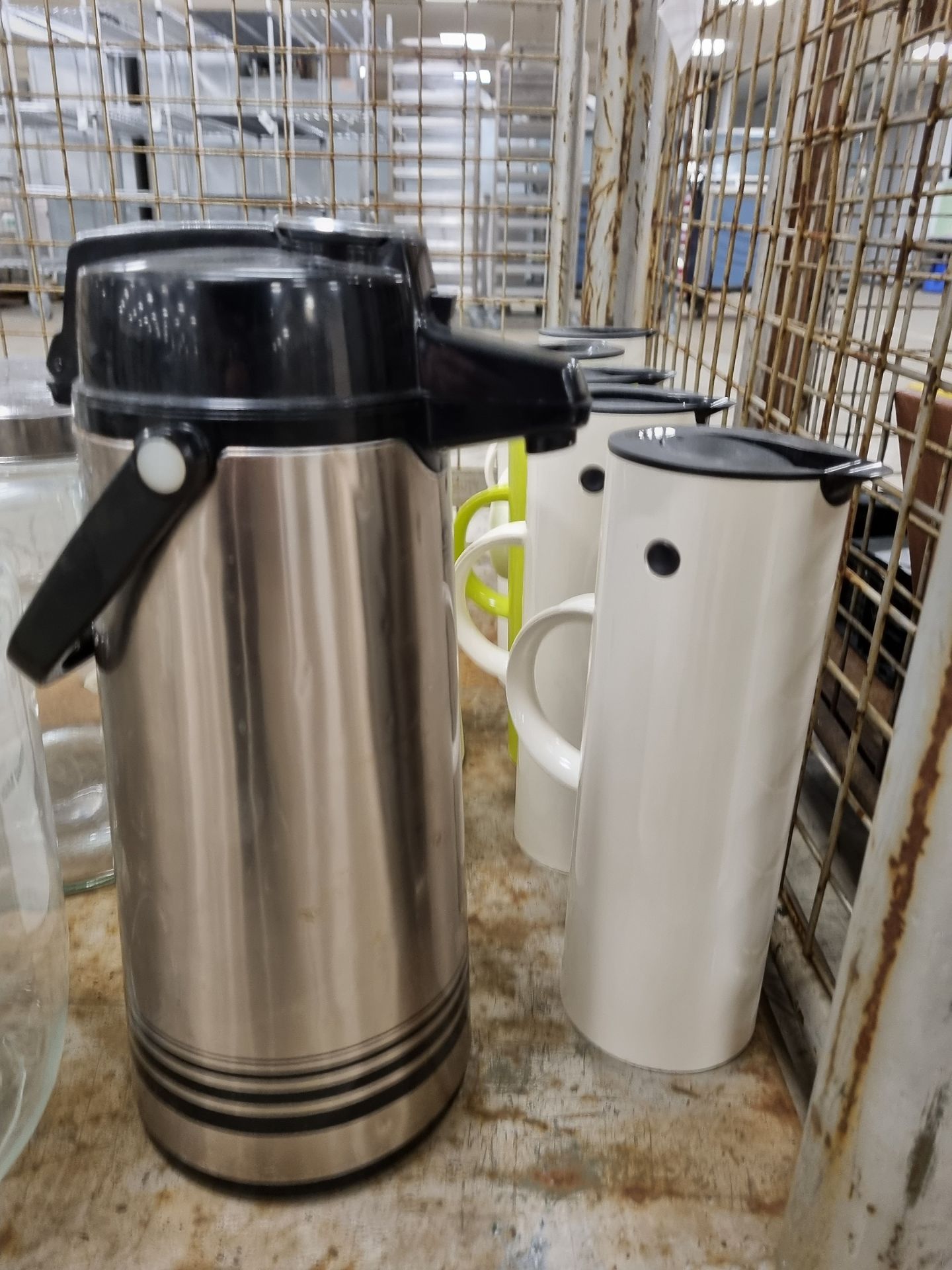 Catering equipment and supplies consisting of thermos type jugs, glassware, storage containers, jugs - Image 6 of 9