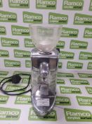 Fracino 1-2 mini coffee grinder 230 volts 50hz 175 watts