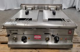 Falcon 350 Series E350/39 Twin Tank Electric Table Top Fryer (2 x 6.5 Ltr)