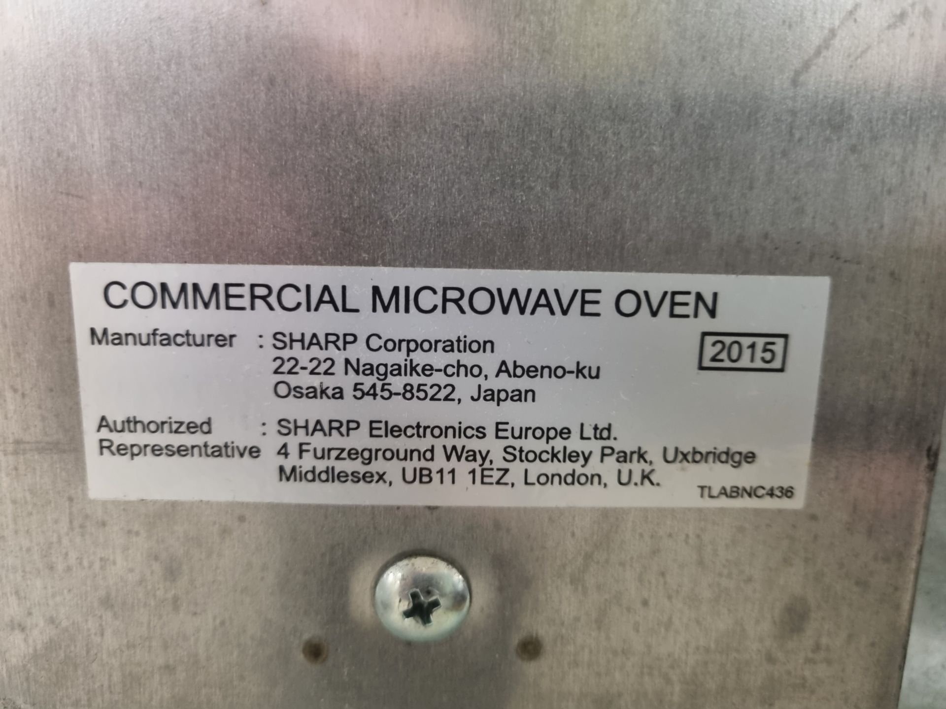 Sharp R-1900M Microwave 1900watts 230/240volts 50hz - Image 6 of 6