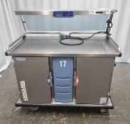 Socamel Multiserv Senior 1208222010 Mobile Hot + Cold Food Service Trolley 124x72x137cm