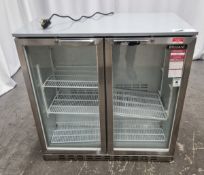 Blizzard BZ-2SS double glass door display fridge 220/240 volts 50hz