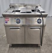 Electrolux E7FREH2FFO stainless steel twin deep fat fryer