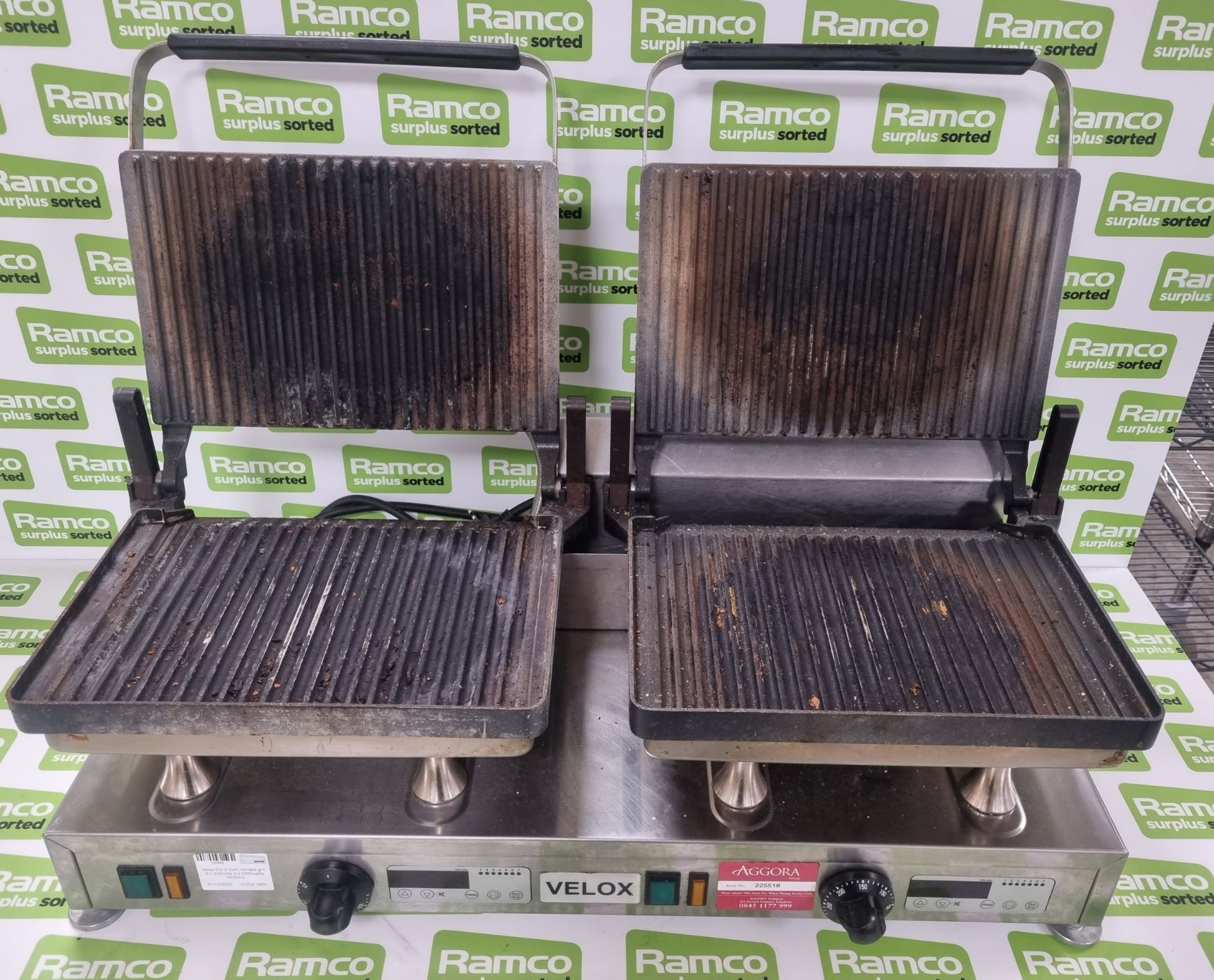 Velox CG-2 twin contact grill 2 x 230 volts 2 x 2350 watts 50/60hz - Image 2 of 6