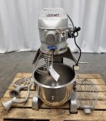 Lockhart 200- mixer 230 volts 1/2HP 50hz 1PH 3 AMP with bowel and attachments