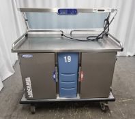 Socamel Multiserv Senior 1208222010 Mobile Hot + Cold Food Service Trolley 124x72x137cm