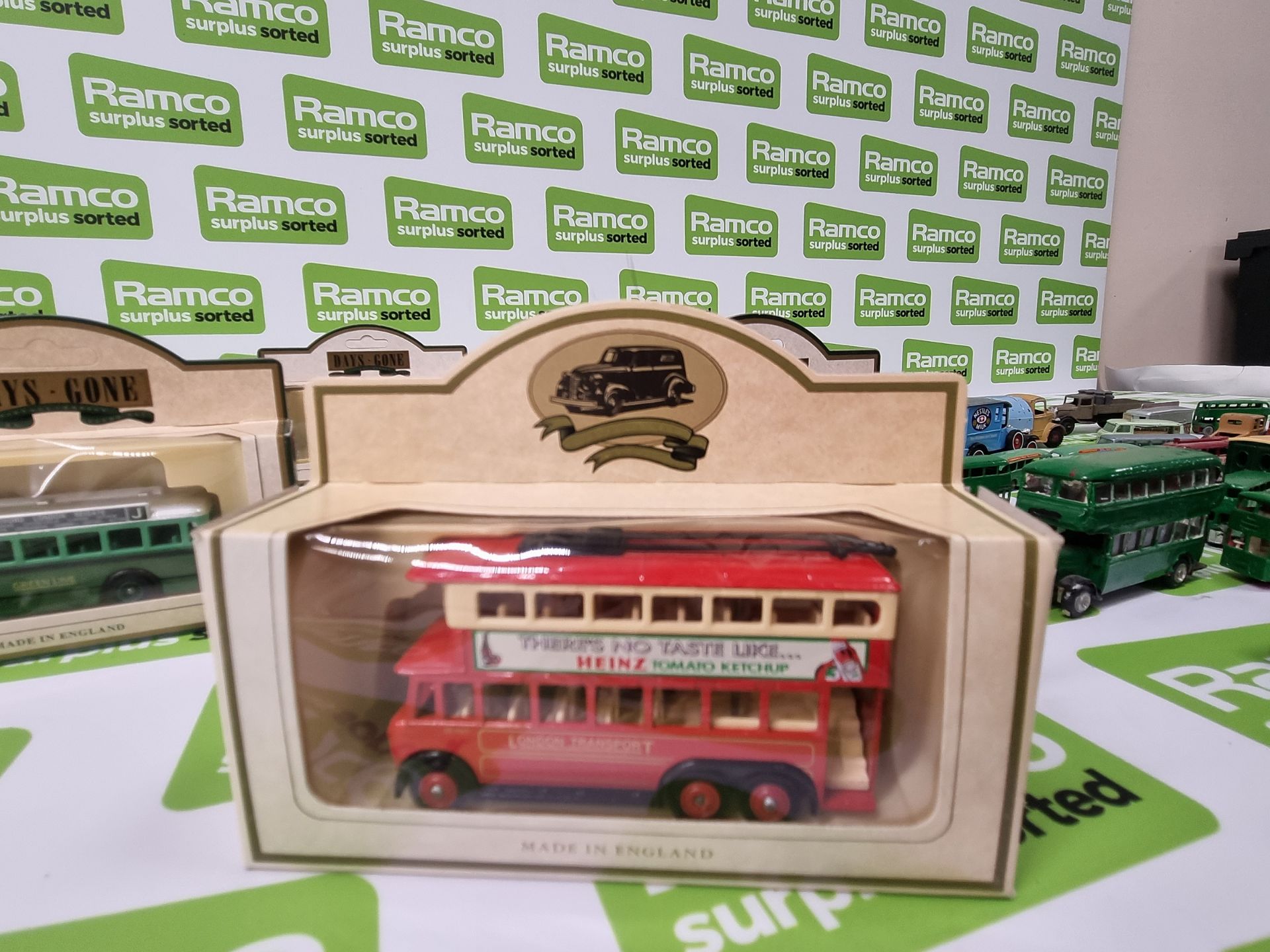 Collection of scale model buses, vans and cars - Image 10 of 16