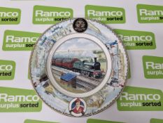 Coalport "Seaside Special" North Eastern Railway collectable plate - No. 1580 of 2500