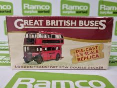 Great British Buses - London Transport RTW Double Decker - 1:76 scale model