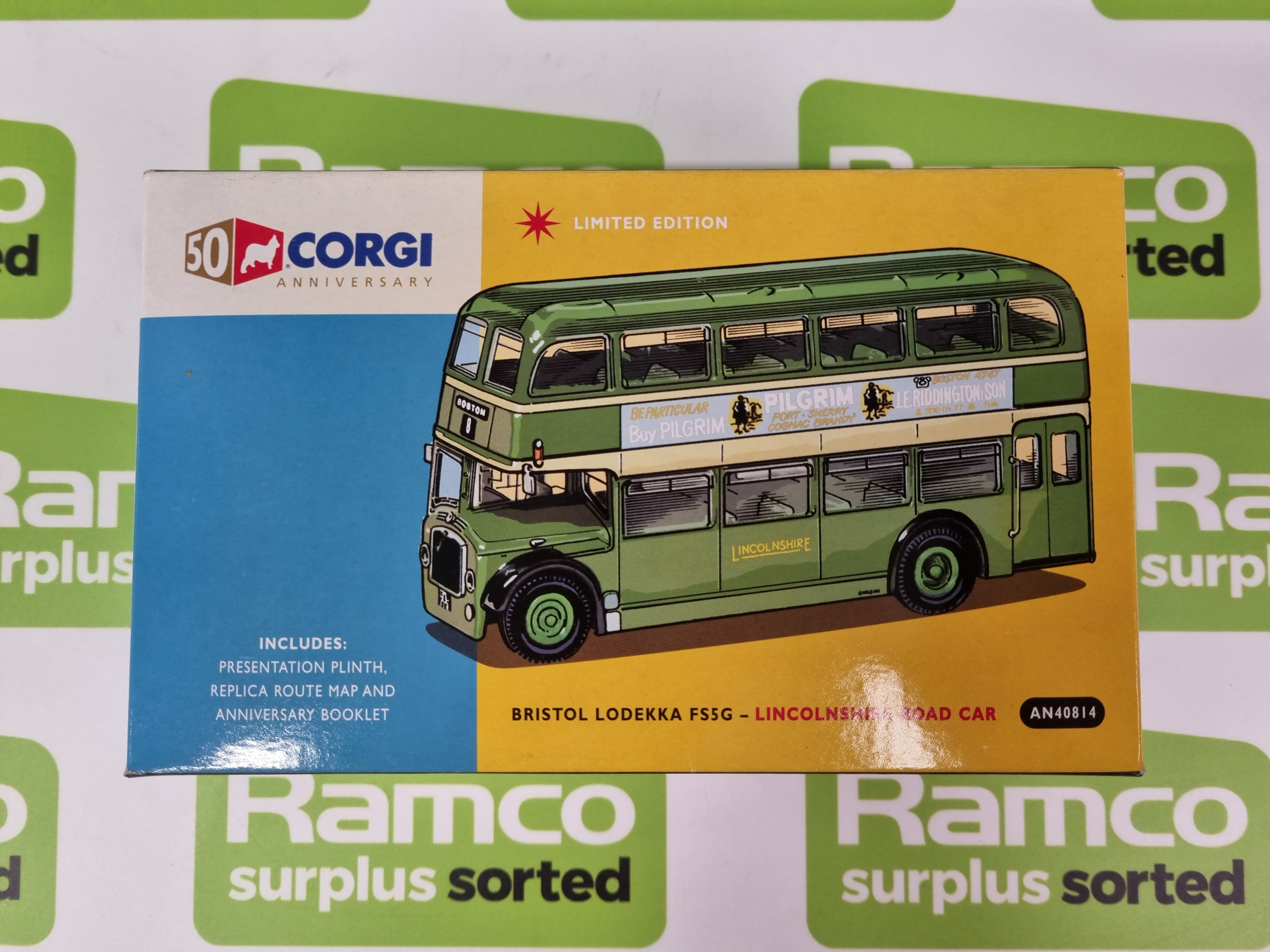 Corgi Anniversary AN40814 - Bristol Lodekka FS5G - Lincolnshire Road Car - 1:76 scale model - Image 7 of 10