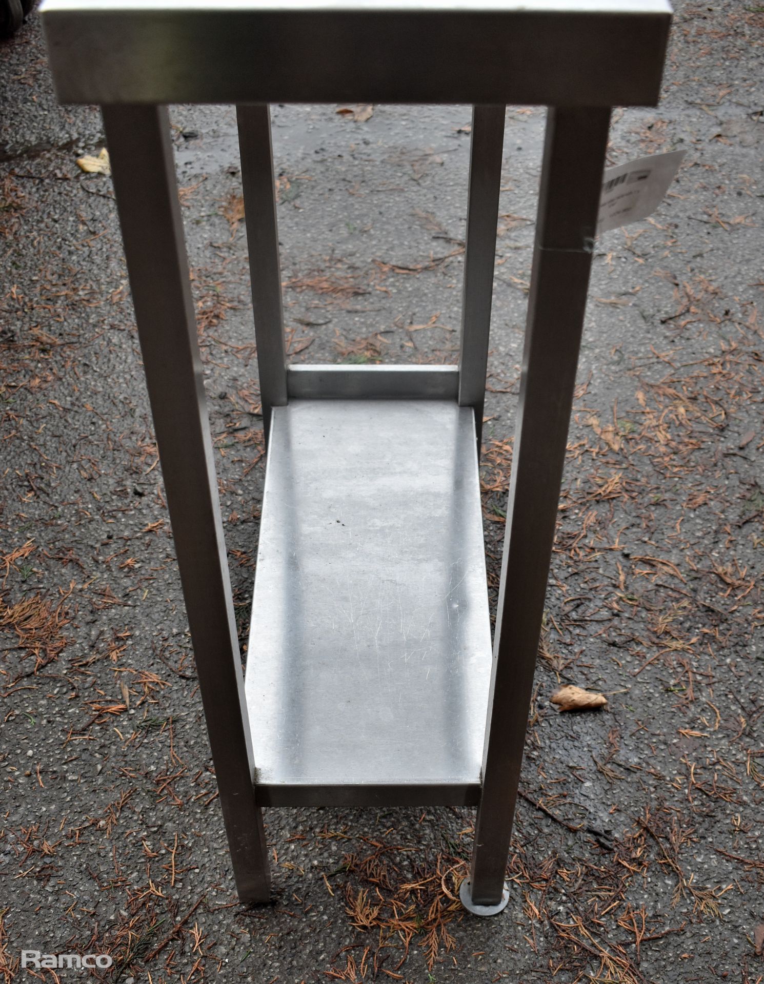 Stainless steel table with 1 x shelf - Image 3 of 3