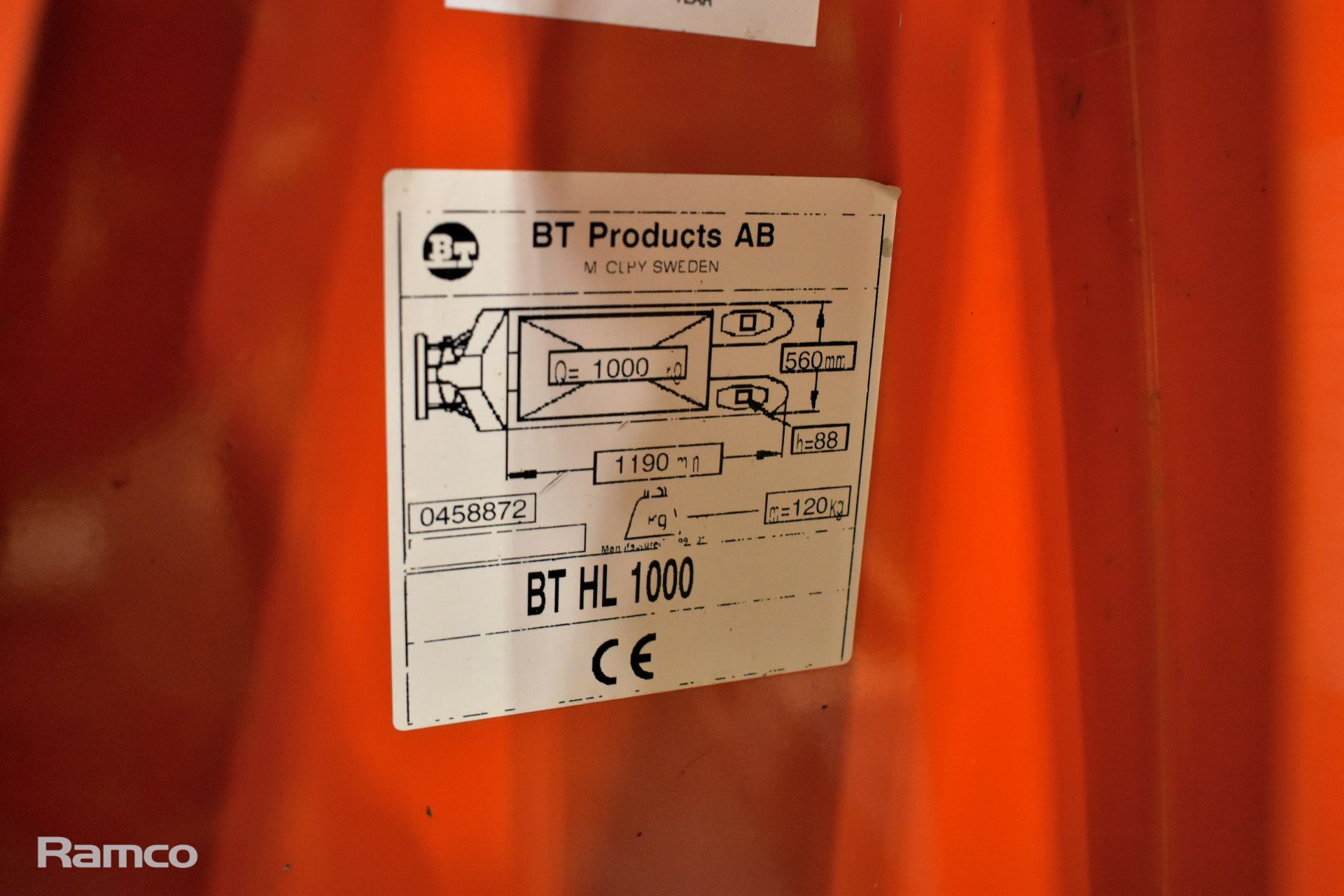 Rolatruc ltd 1997 BT High Lifter pallet truck - 170 x 57 x 130cm - Image 5 of 6