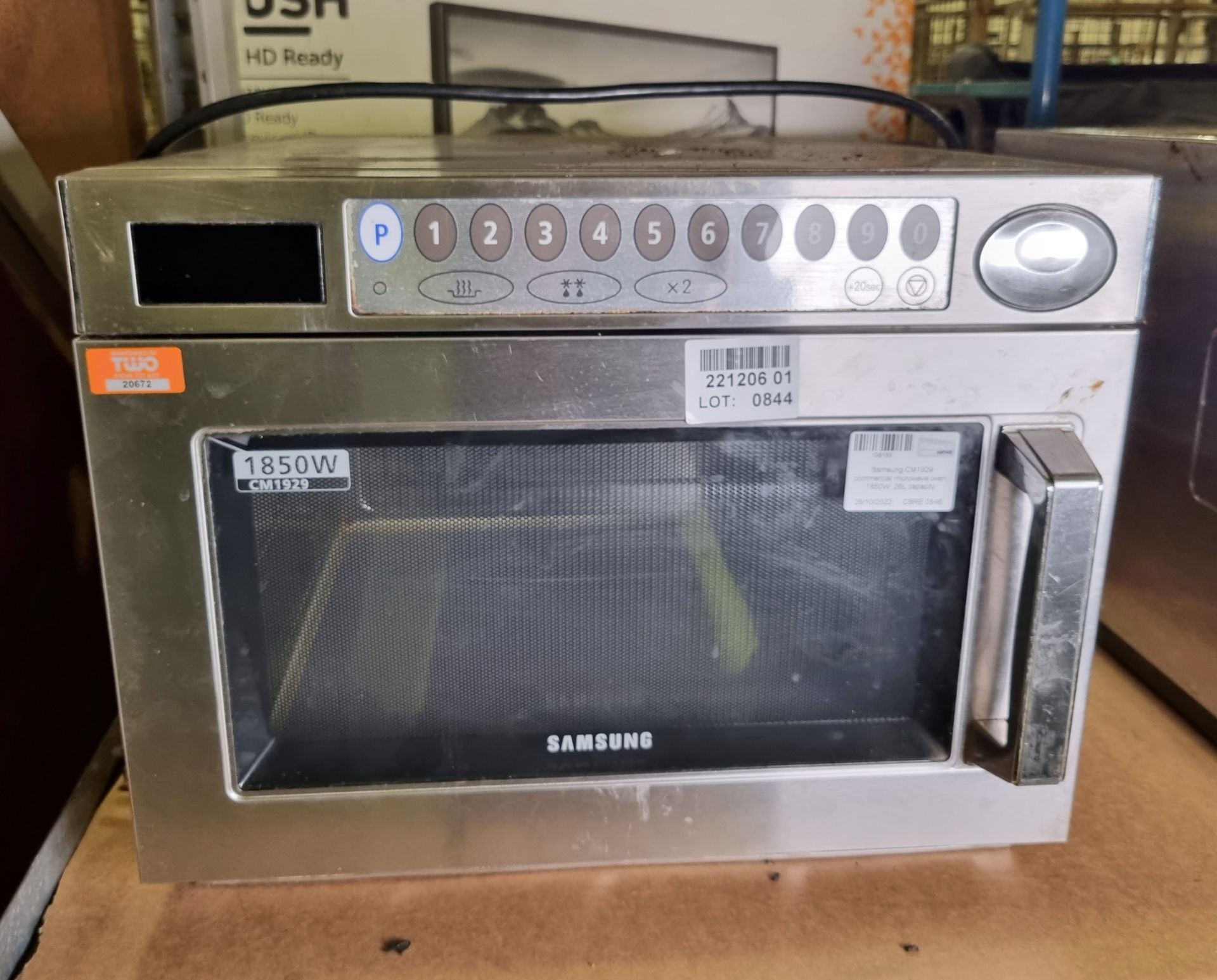 Samsung CM1929 commercial microwave oven, 1850W, 26L capacity