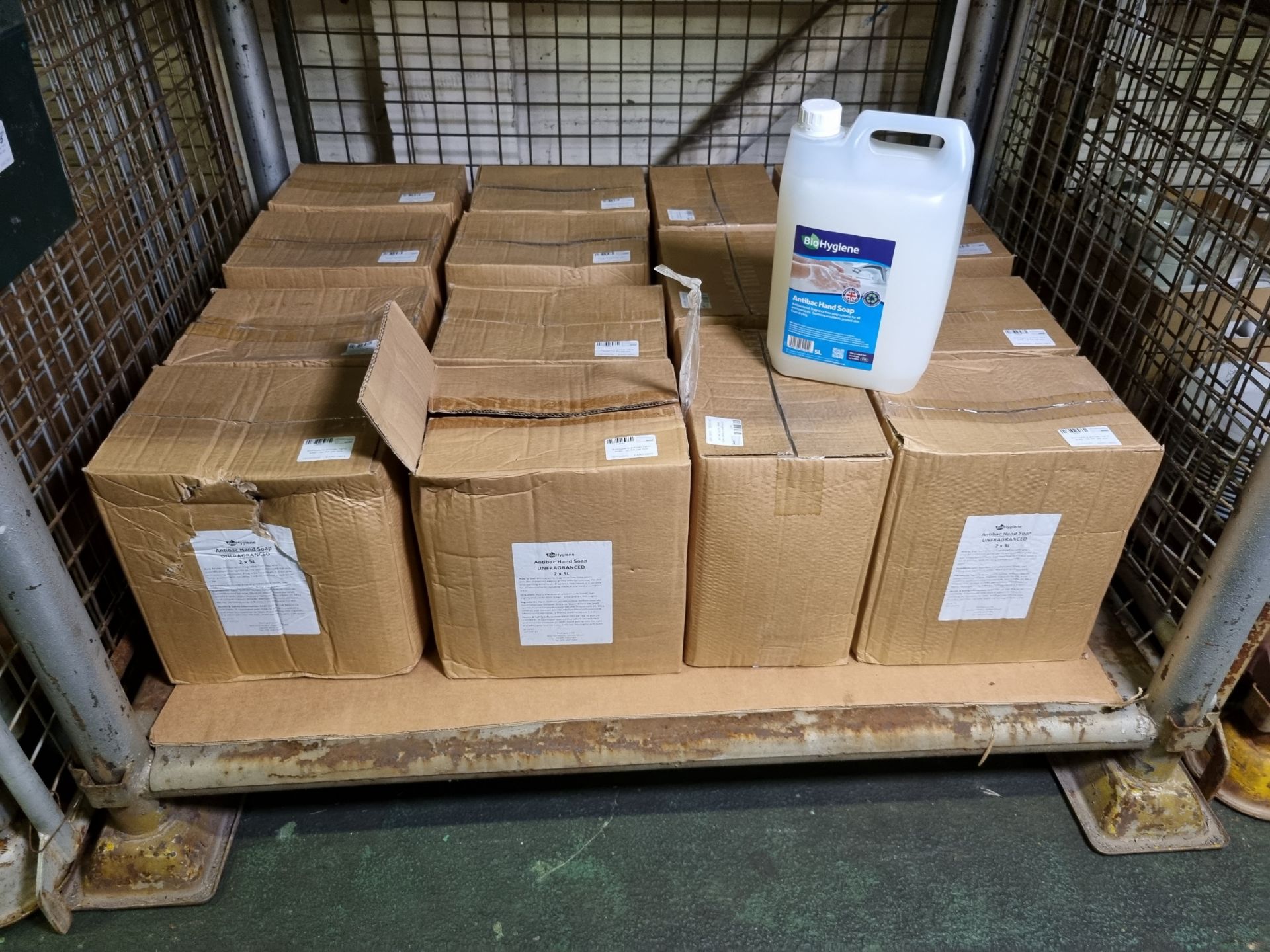 15x boxes of BioHygiene antibacterial hand soap - 5ltr bottles - 2 per box - Image 2 of 4