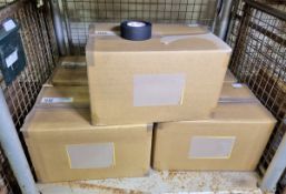 4x boxes of Scapa Cloth Adhesive Tape Black 50mm x 50m - 36 Per Box, 1x box of Scapa Cloth Tape