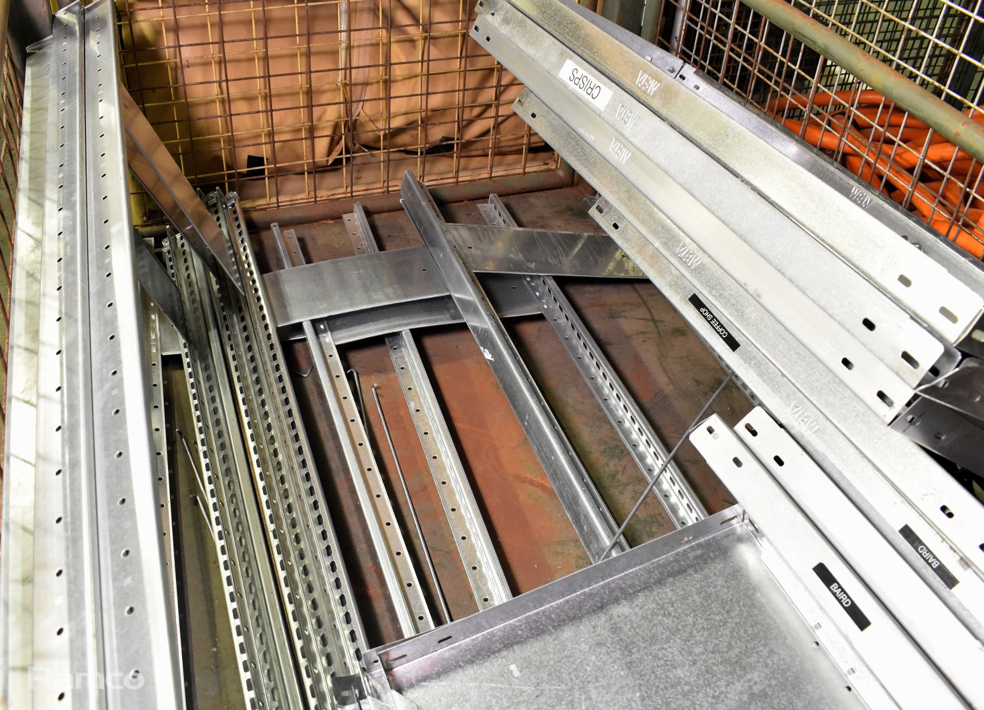 Meta stainless steel racking with 14 shelves - Image 9 of 9