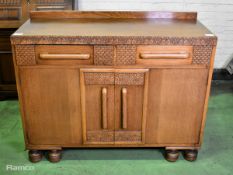 2 drawer 2 door sideboard cabinet - dimensions: 122x52x96cm