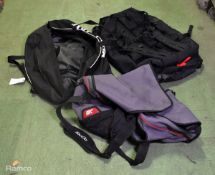 Sports kit bags x 3, approx. 90x40x40cm each