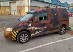 2008 (58) Volkswagen Caddy C20 TDI 1896cc converted day van with rust effect paint